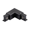 Łącznik-L do szyn 3-fazowych prawy 327840 metalowy czarny