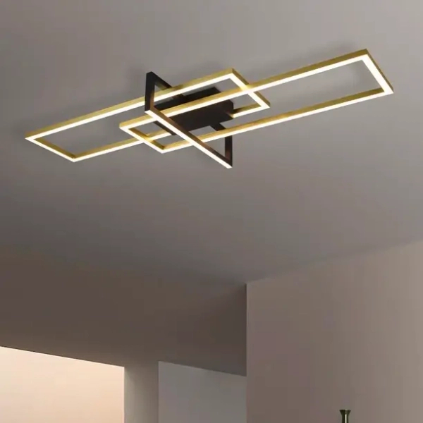 Sufitowa lampa SALINAS 620310308 czarna złota LED 34W 3000K IP20