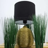 Ceramiczna LAMPA stołowa OSCAR 107068 Markslojd abażurowa LAMPKA stojąca złota czarna