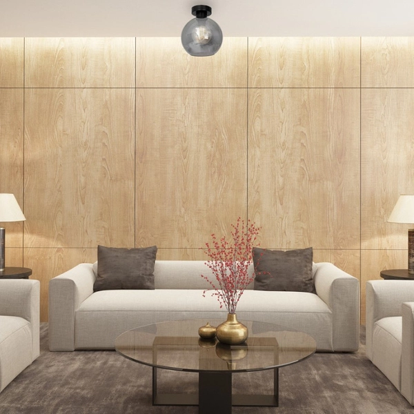 Skandynawska LAMPA sufitowa SOFIA MLP6574 Milagro loftowa OPRAWA szklana kula ball czarna przydymiona