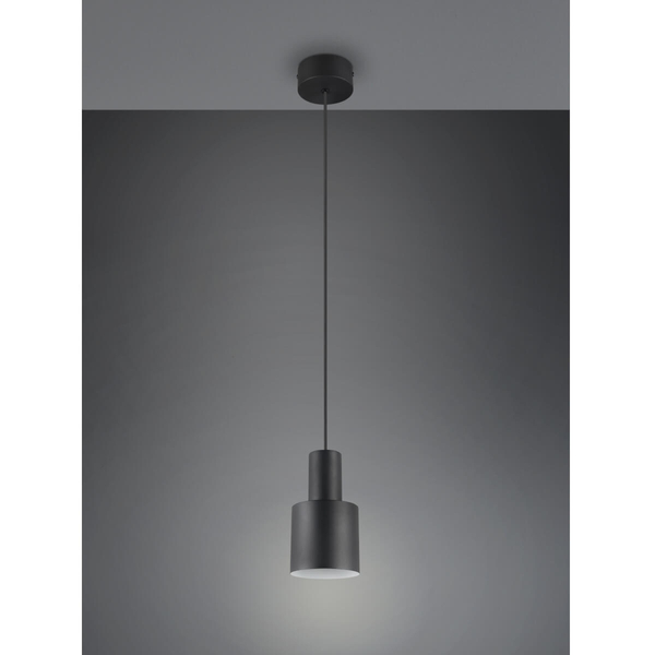 Wisząca lampa ELIOR DL132319400 Trio walec tubka do kuchni czarna
