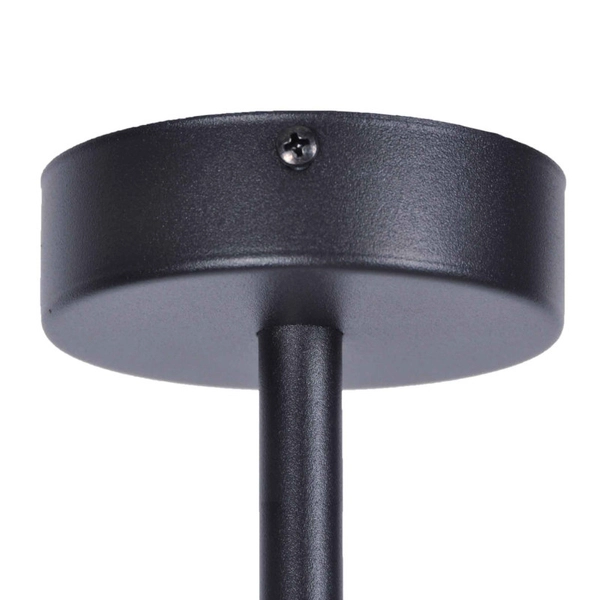 Dekoracyjna lampa wisząca VUELTA K-4737 zwis z kwietnikiem czarny