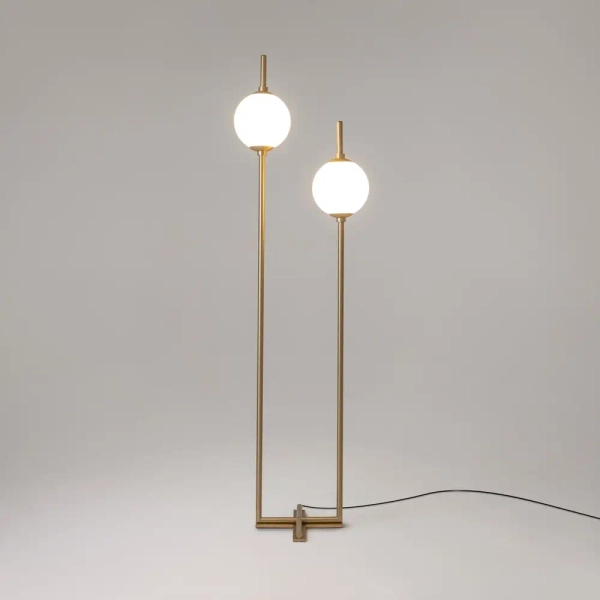 Podłogowa lampa The Sixth Sense Z020FL-L12BS3K LED 12W 3000K kule mosiądz