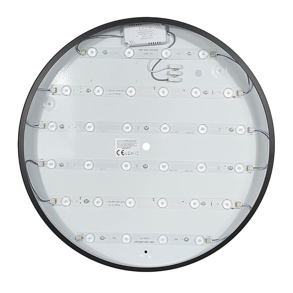 Sufitowa lampa do salonu 1318 LED 40W 3000K okrągła czarny