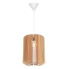 Drewniana lampa wisząca Asti 2213133014 nad stół beżowy