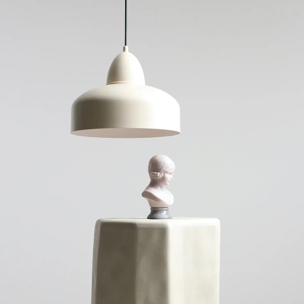 Wisząca lampa nad wyspę Como 946G9 Aldex metalowy abażur kremowy
