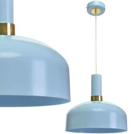LAMPA wisząca MALMO MLP6201 Milagro loftowa OPRAWA metalowy zwis niebieski