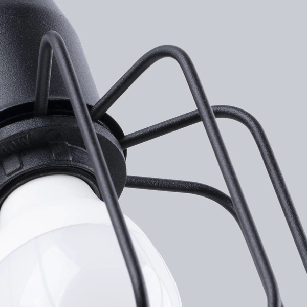 Kinkiet na wysięgniku Beluci SL.1117 Sollux druciany czarny