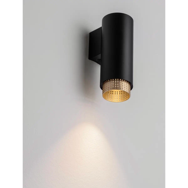 Reflektor ścienny do salonu TORVILA LE45617 czarny złoty