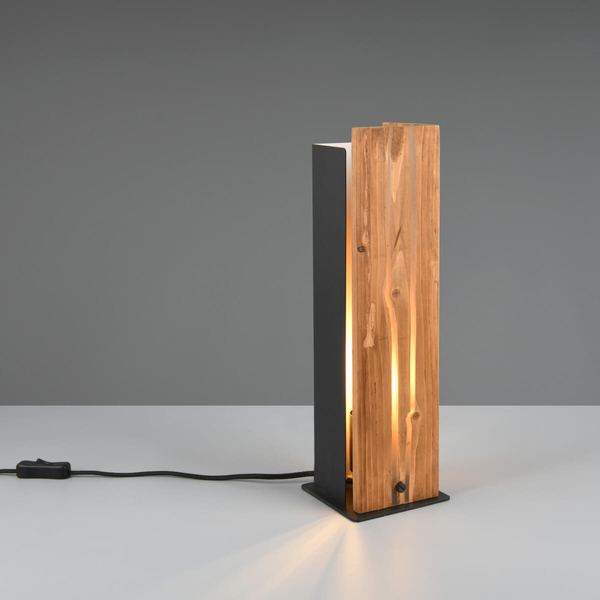 Nocna lampka do sypialni KARUNI 563300130 Trio z włącznikiem brązowy