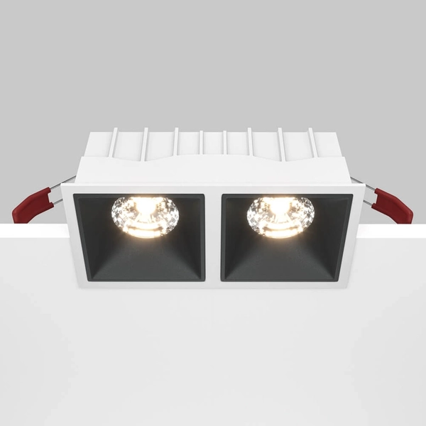 Wpustowa lampa Alfa DL043-02-15W3K-SQ-WB LED 30W 3000K biały czarny