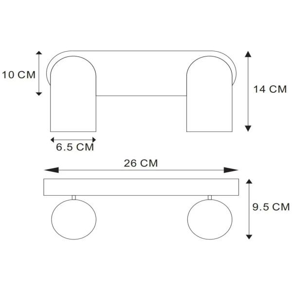 Minimalistyczna lampka na sufit PUNCH 13958/02/31 Lucide biały