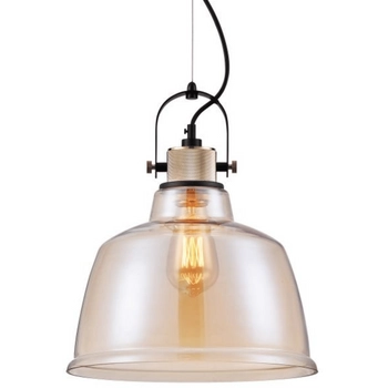 Lampa wisząca Irving T163PL-01R szkło bursztynowa