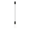 Wisząca lampa minimalistyczna Cylinder 7865 okrągła nad wyspę czarna