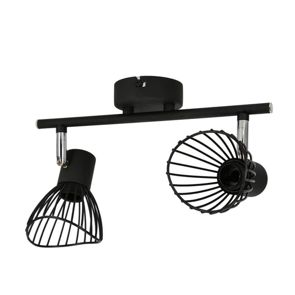 2-punktowa lampa ścienna Fly 92-61898 z regulacją czarny
