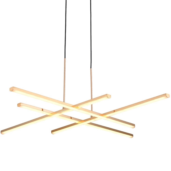 Wisząca lampa CRISS CROSS ST-MD240406-4 gold LED 48W 3000K złoty