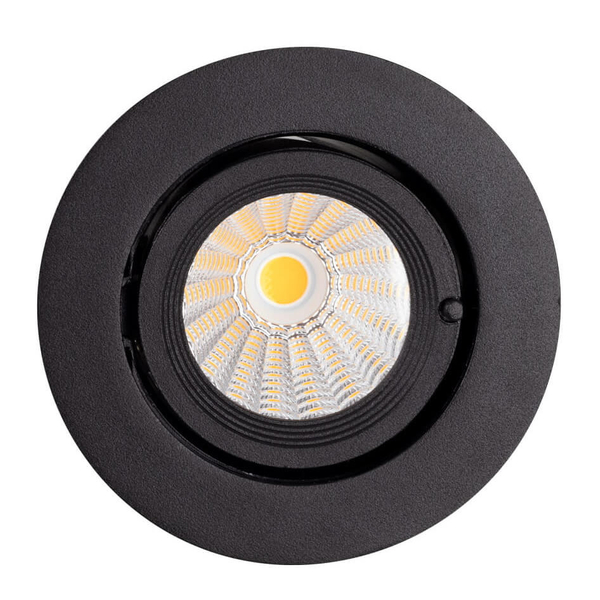 Regulowana lampa wpuszczana RUBIO H0133 Maxlight LED 10W 3000K okrągła czarny 