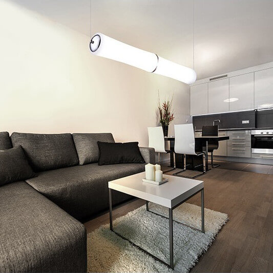 Zwieszana lampa nad stół Bamboo AZ1900 Azzardo LED 48W 3000K biała