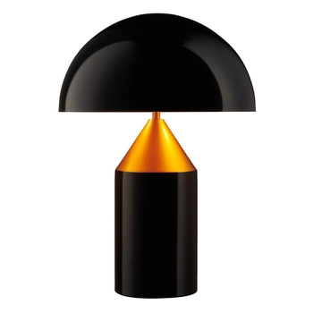 Biurkowa lampka do sypialni Belfugo MT1233-370 Step grzybek czarna złota