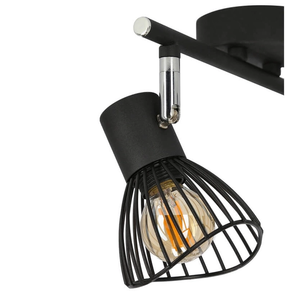 2-punktowa lampa ścienna Fly 92-61898 z regulacją czarny