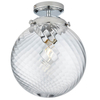 Kulista lampa sufitowa Milston 96488 IP44 szklana chrom przezroczysty