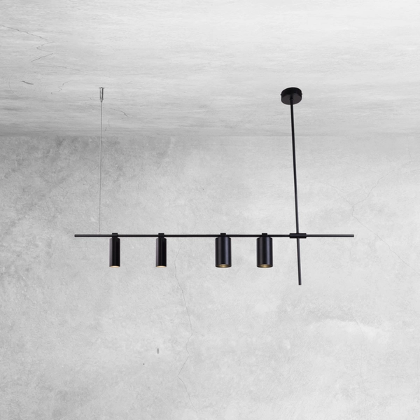 Regulowana LAMPA wisząca NAMASU 7928 Shilo metalowa OPRAWA regulowany ZWIS tuby czarne