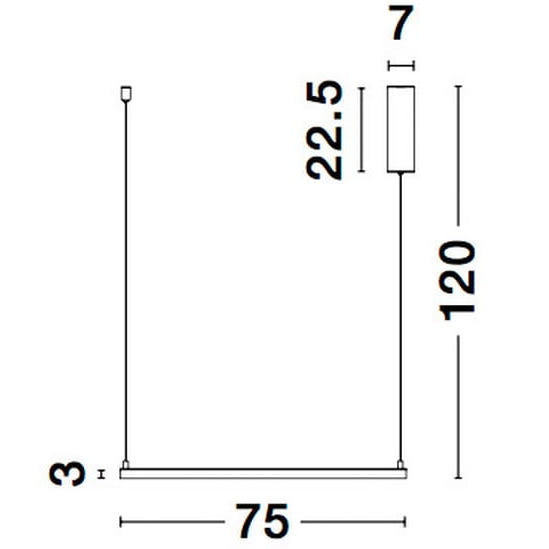 Wisząca LAMPA geometryczna JAEN LE41427 Luces Exclusivas metalowa OPRAWA kwadratowy ZWIS LED 40W 3000K ściemnialny czarny