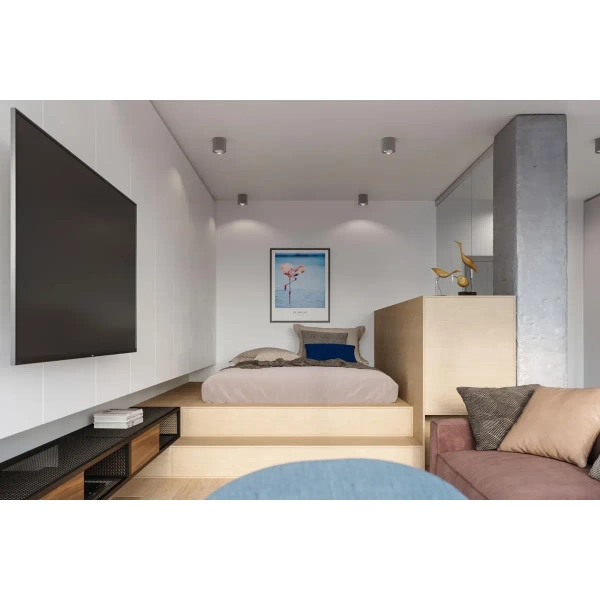 Sufitowa LAMPA downlight SL.0696 natynkowa OPRAWA tuba metalowa szara