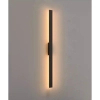 Tarasowa ścienna lampa LED PREDAZZO czarna W0461 20W 3000K IP65 podłużna