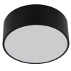 Minimalistyczny plafon tarasowy Livo 10984 okrągły IP54 czarny biały
