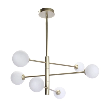 Sufitowa lampa do salonu Belluno 1246 molekułowa złoty biały