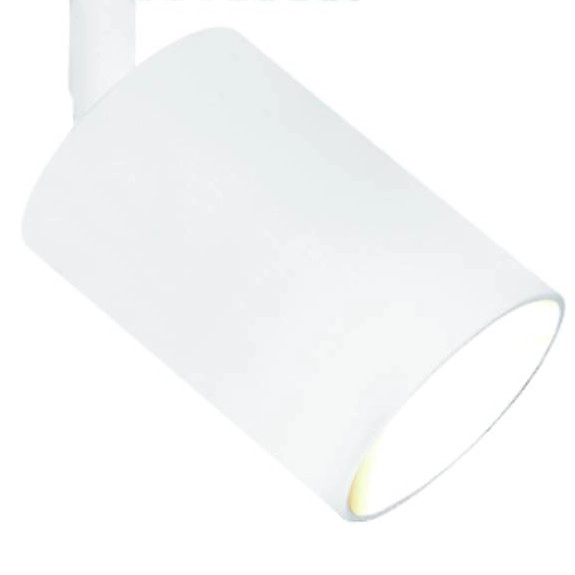 LAMPA sufitowa Kika Track Bianco WH Orlicki Design metalowa OPRAWA do systemu szynowego 1-fazowego biała