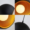 Lampa zawieszana Retro ABR-LWGEO1 Abruzzo zwis czarna złota