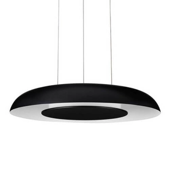 Wisząca lampa okrągła CAPINOTA LE44795 LED 24W 2700-4000K do salonu czarny biały