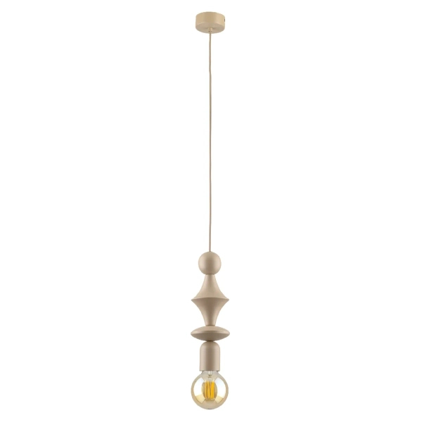 Zwis lampa pojedyncza Tower Sabia 10870 geometryczna beżowy