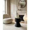 Stolik kawowy LAPIS MM001501100407 czarny drewniany do salonu 36cm