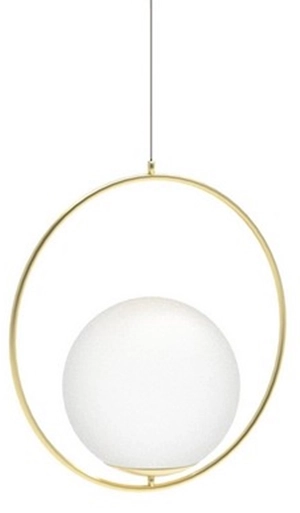 Wisząca lampa szklana Jumbo AZ4983 ball kula złota outlet