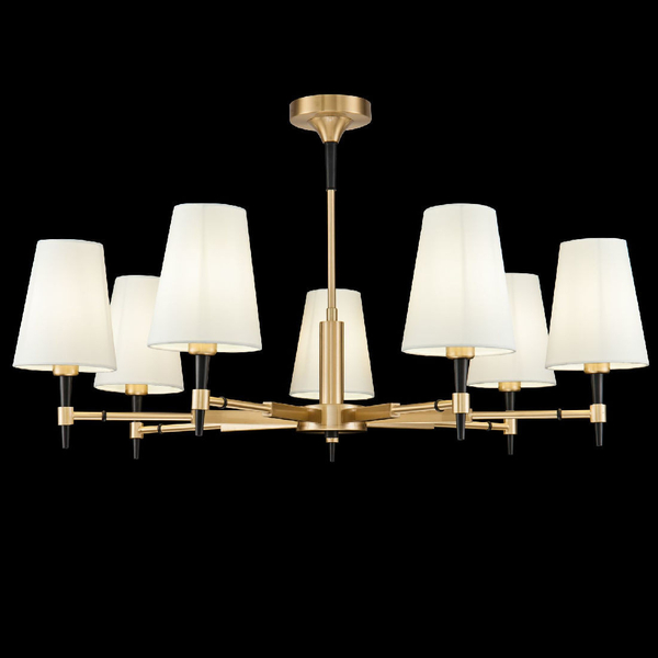 LAMPA sufitowa ZARAGOZA H001CL-07BS Maytoni abażurowa OPRAWA klasyczna mosiądz