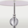 Stołowa LAMPA klasyczna MONACO T01230WH Cosmolight biurkowa LAMPKA salonowa abażurowa biała