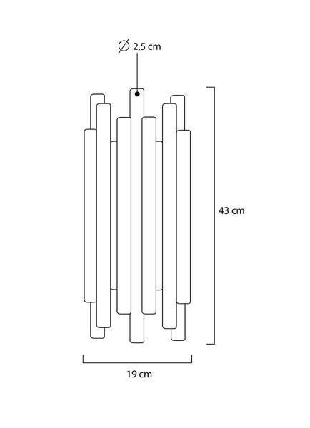 Lampa ścienna Organo MSE010400198 LED 8W złoty połysk