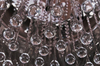 Lampa wisząca crystal Burn okrągła glamour nad łóżko chrom