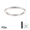 Lampa sufitowa sterowana pilotem PURE-LINES srebrna 6309-95 1xLED 30W 2700-5000K