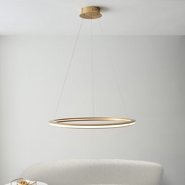 Ledowy ring wiszący L&-1102254 Light& 41W 3000K pierścień złoty