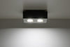 Downlight LAMPA sufitowa SL.0071 prostokątna OPRAWA metalowa czarna