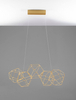 Designerska lampa wisząca ASIS LE42726 LED 25W 3000K geometryczna złota