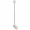 Spot LAMPA sufitowa Tuka Bianco L Orlicki Design regulowana OPRAWA metalowa downlight tuba biała