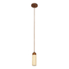 Wisząca lampa z kamienia 25417 do salonu drewniana beżowa