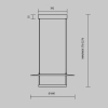Wisząca lampa owalna Ambience MOD280PL-L30B3K1 czarna 30W 3000K ściemnialna