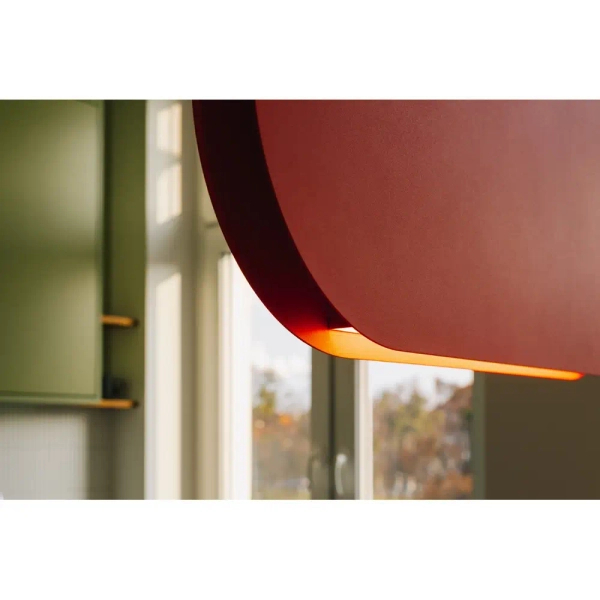 Modernistyczna lampa wisząca Malumi MLA644P2 LED 24W 3000K burgundowy