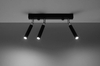 Sufitowa LAMPA plafon SL.0899 regulowana OPRAWA tuby metalowe industrialne czarne